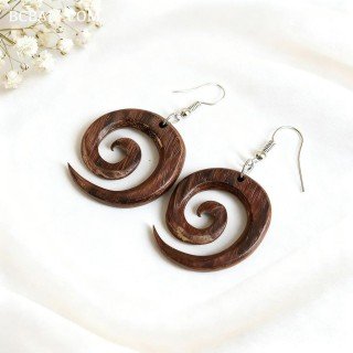 New Fresh Design Wood Earrings Fresh Look